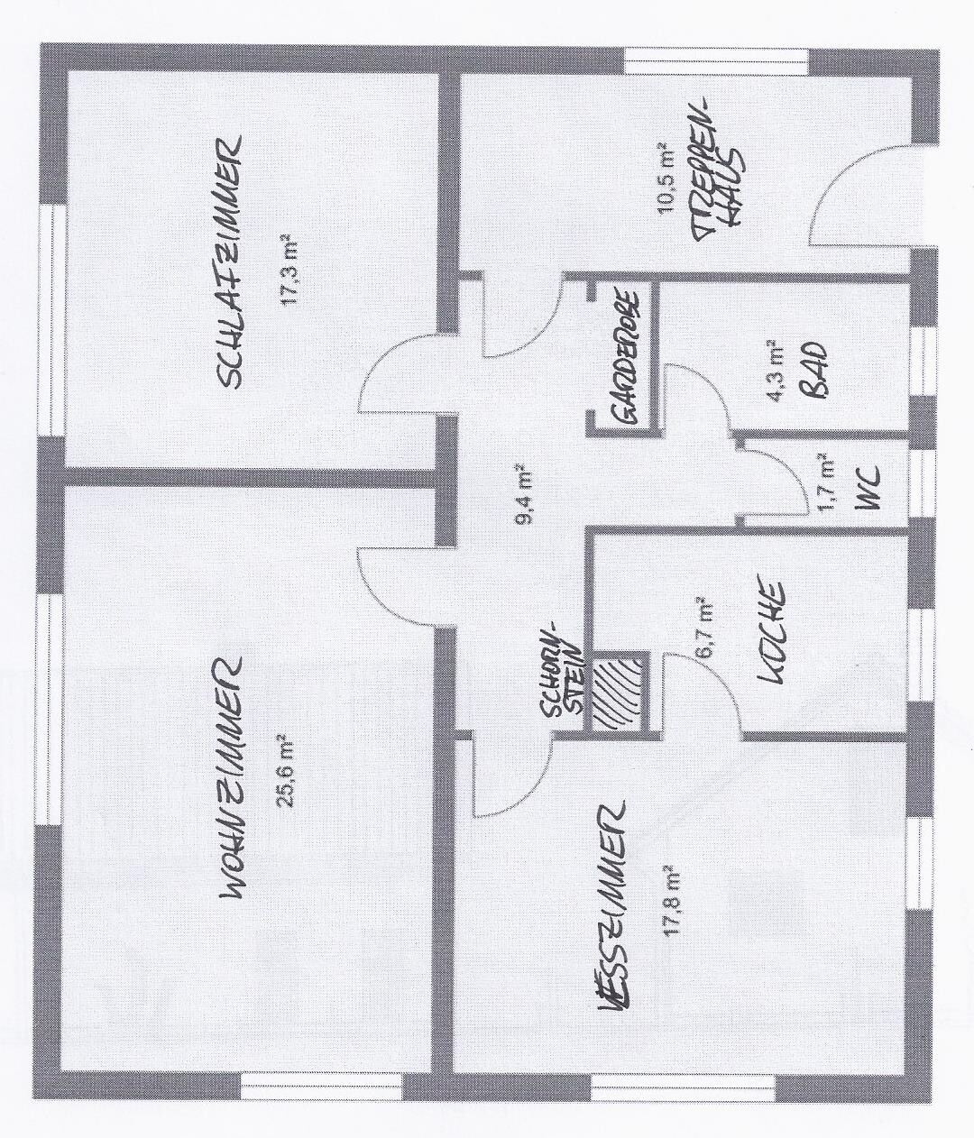 2D floor plan showing living room and bedroom with doors and areas