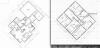 Zwei Grundrisspläne eines Hauses in 2D- und 3D-Darstellung