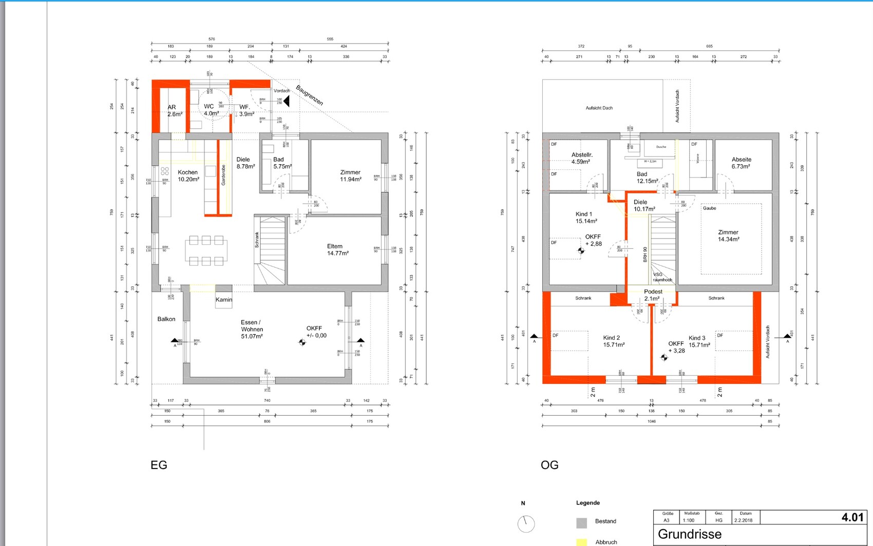 Two-story house floor plan with ground and upper floor showing rooms like kitchen, dining area, living room, and bedrooms.