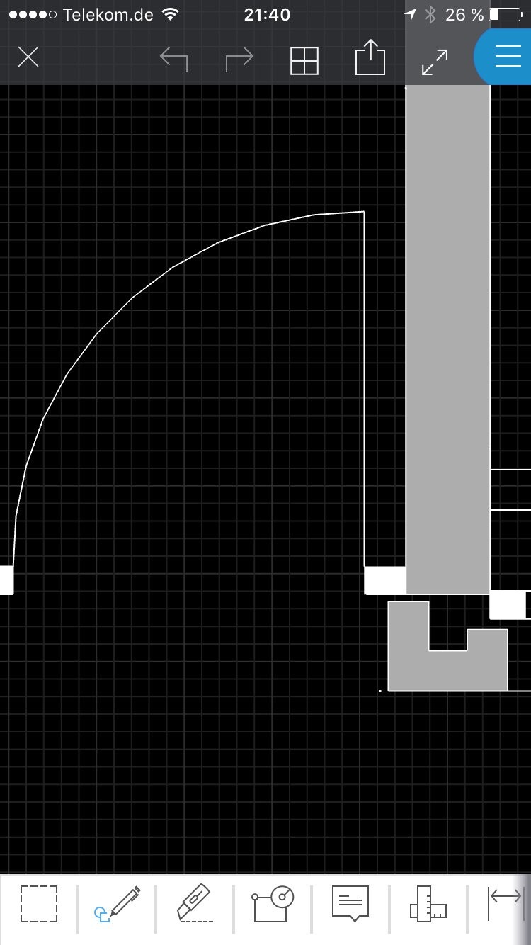 2D floor plan of an architectural building drawing with a grid and gray component shapes.