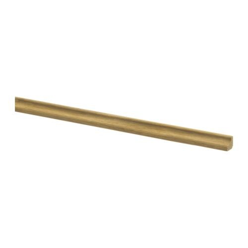Long solid wood handrail as a stair handrail made of natural wood