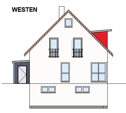 Front view of a house with basement, gable roof, and west side