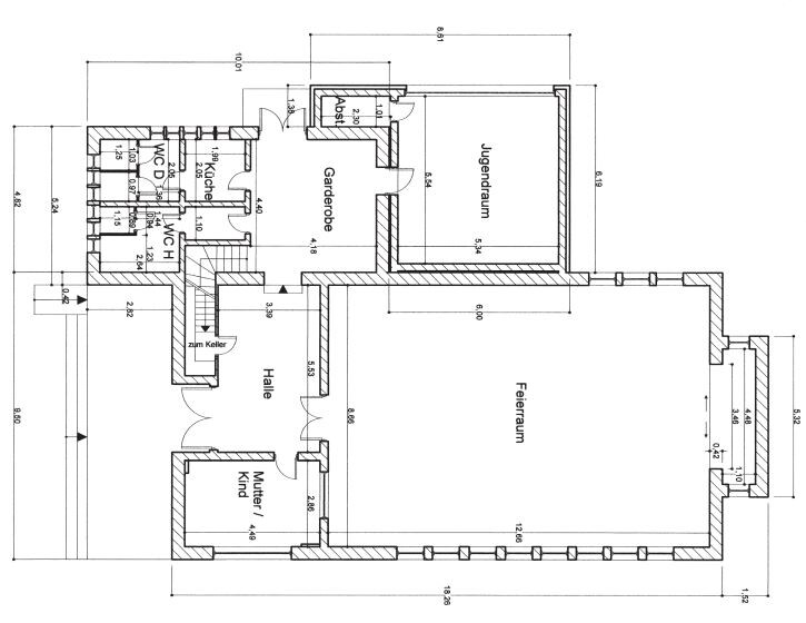 2D floor plan of a house with hallway, kitchen, living room, and bedroom