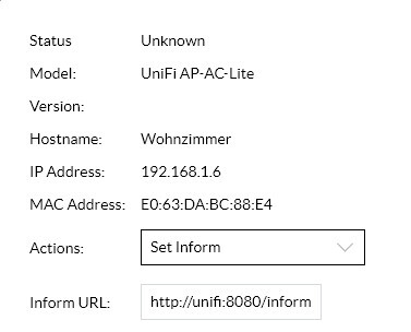 UniFi AP-AC-Lite Status Display in the Living Room