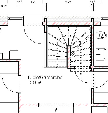 Floor plan shows hallway and cloakroom with staircase in a house.
