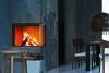 Cozy living room with fireplace and modern furnishings