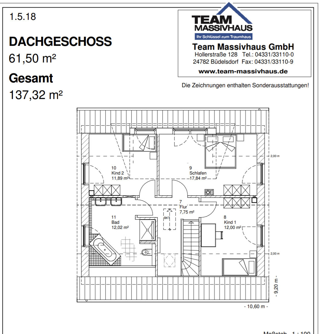First floor plan: master bedroom, two children’s rooms, bathroom, corridor; 137.32 m² / 1478.0 sq ft total.