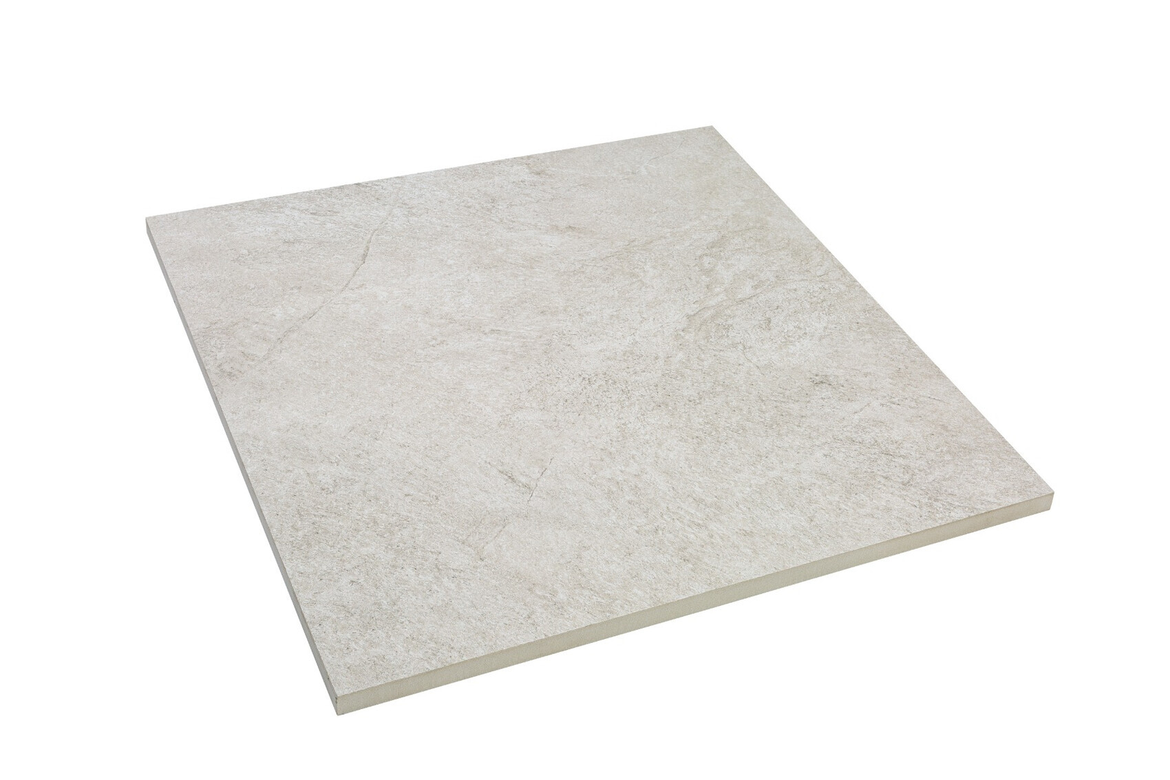 Beige stone-effect floor tile sample